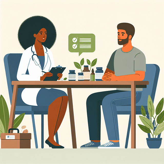 wellness expert consulting with a client