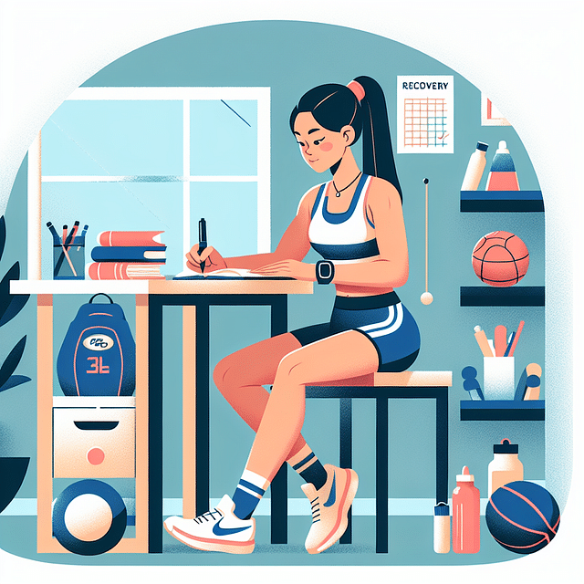 athlete keeping a recovery journal