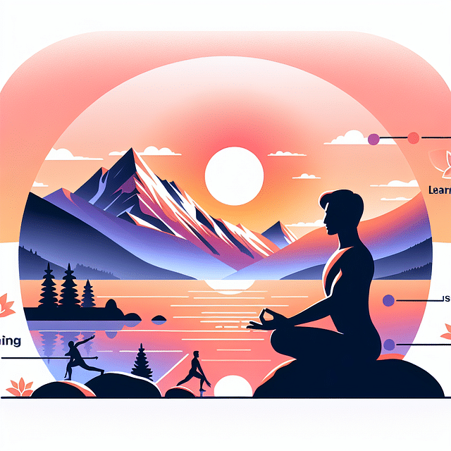 person practicing yoga in the Colorado mountains at sunrise