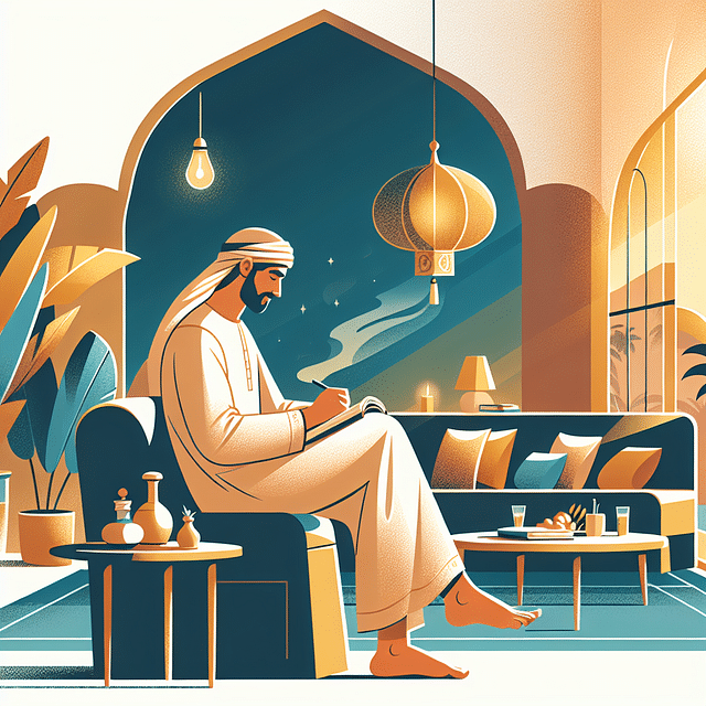 person journaling in a tranquil space after a wellness session