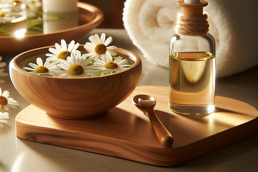 chamomile essential oil spa