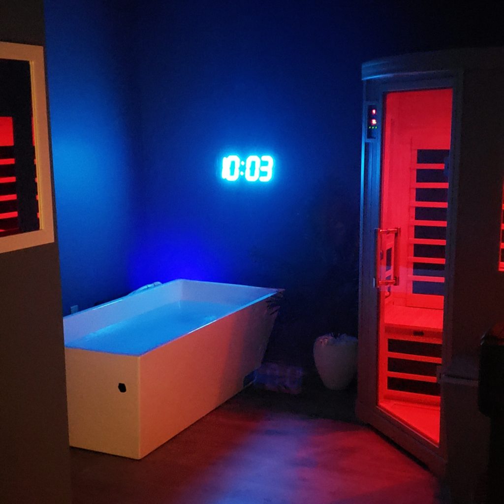 Cold plunge spa treatment