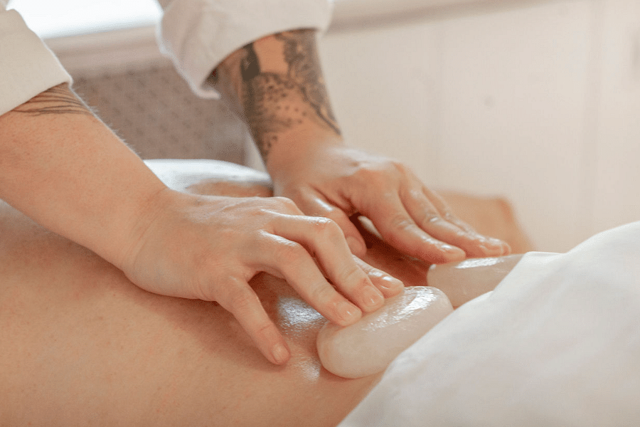 pain relief hot stone therapy