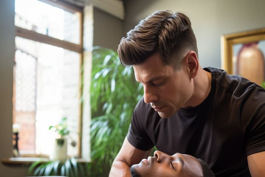 Deep tissue massage therapy