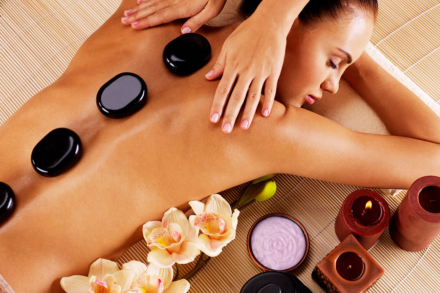 Hot stone massage spa