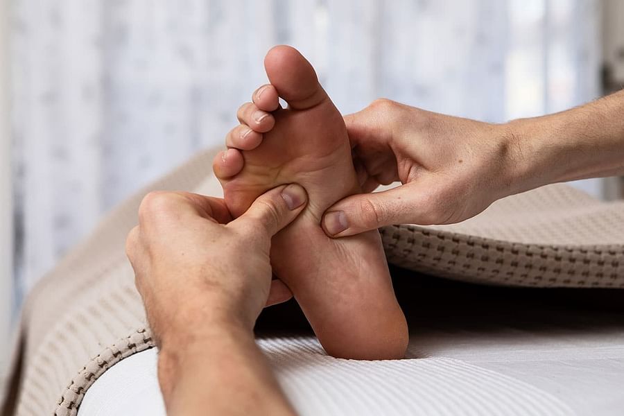 Reflexology foot massage