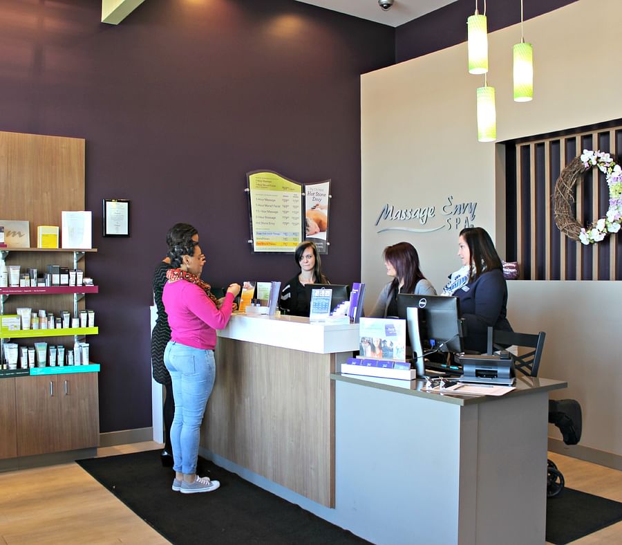 Relaxing interior of Massage Envy in Colorado Springs
